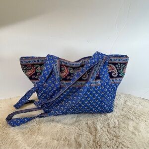 Chic Blue Patterned Tote‎ Bag
